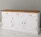 Dreitüriges Sideboard 175 aus Massivholz mit drei Schubladen -