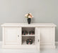 Dreitüriges Sideboard aus Massivholz mit Ornamenten