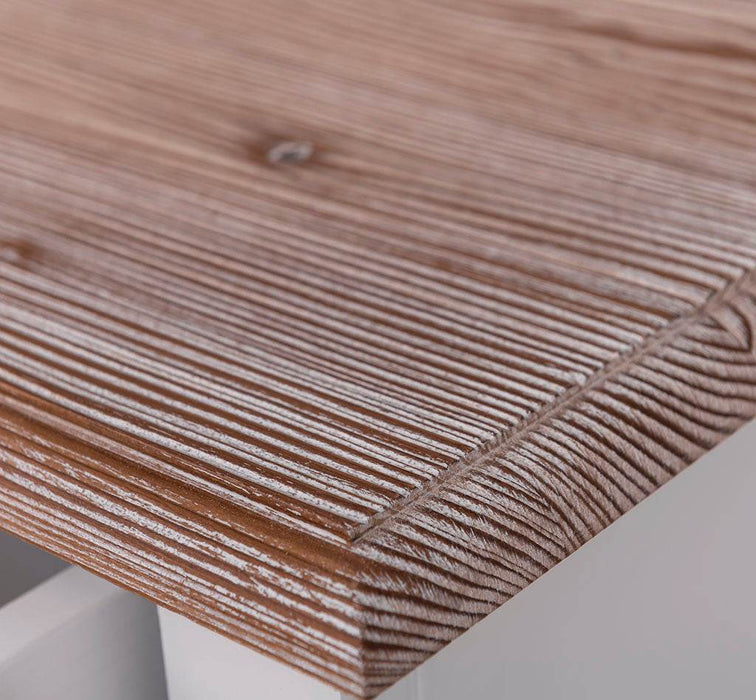 Eingangs-Set bestehend aus Kommode und Ganzkörperspiegel aus Massivholz -