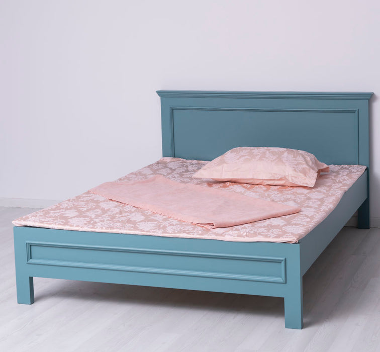 Elegantes Bett aus Massivholz im Landhausstil - 90 x 200