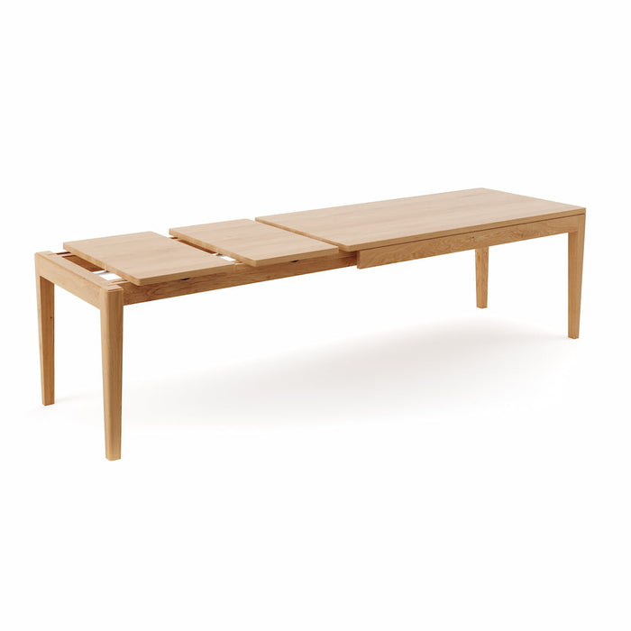 Ausziehbarer Esstisch aus massiver Eiche | Ausziehtisch Butterfly