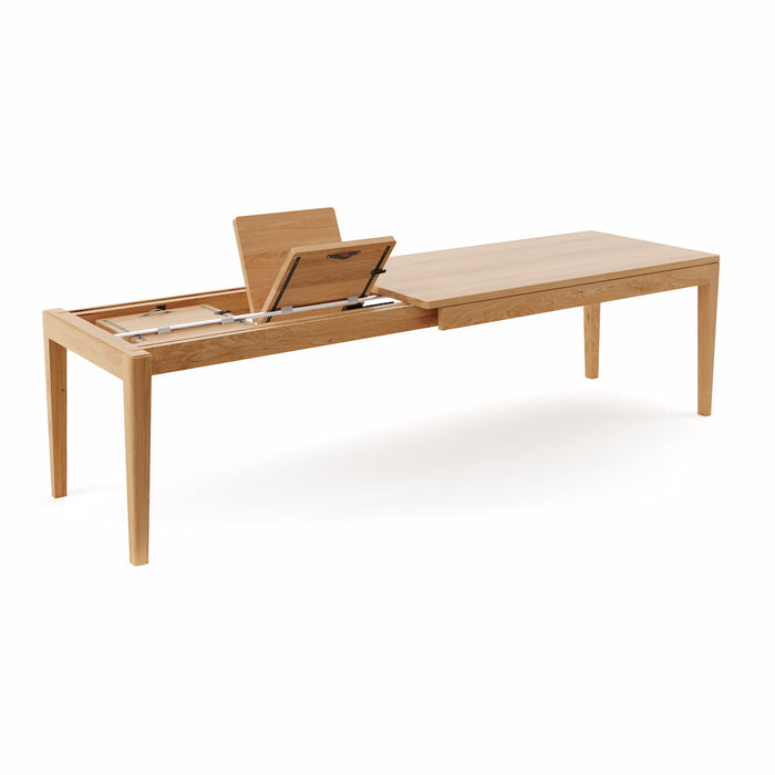 Ausziehbarer Esstisch aus massiver Eiche | Ausziehtisch Butterfly