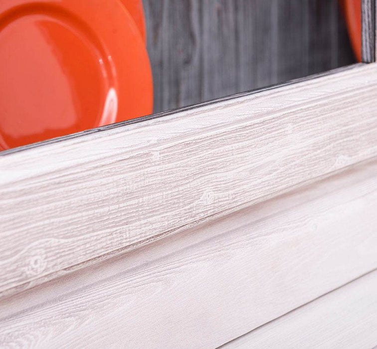 Esszimmerschrank aus Massivholz | Geschirrschrank | 2-teilig | 4 Elemente -