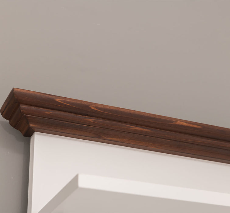 Garderobe aus Massivholz mit 6 Haken und 2 Staufächern - Holzkontrast