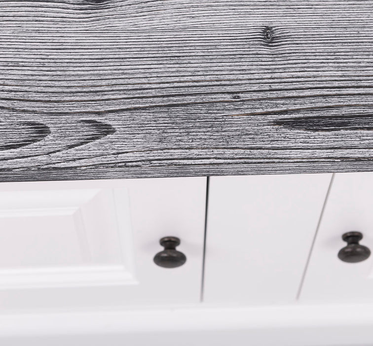 Garderobe aus Massivholz mit 6 Haken und 2 Staufächern - Holzkontrast