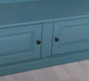 Garderobe aus Massivholz mit 6 Haken und 2 Staufächern unifarben -