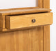 Garderobe aus Massivholz mit Spiegel und Ablage -