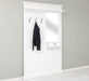 Garderobe aus Massivholz mit Spiegel und Ablage -