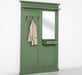 Garderobe aus Massivholz mit Spiegel und Ablage -