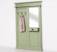 Garderobe aus Massivholz mit Spiegel und Ablage -