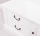 Garderobe aus Massivholz mit Spiegel und Staufächern -