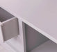 Garderobe aus Massivholz mit Spiegel und Staufächern -