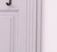 Garderobe aus Massivholz mit Spiegel und Staufächern -