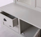 Garderobe aus Massivholz mit Spiegel und Staufächern -