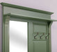Garderobe aus Massivholz mit Spiegel und Staufächern -