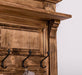 Garderobe aus Massivholz mit Spiegel und Staufächern -