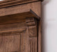 Garderobe aus massiver Eiche mit 6 Haken und 2 Staufächern - Geflammt und gebürstet