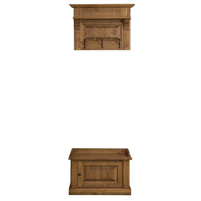 Garderobenset aus Massivholz 2-teilig - hängend -