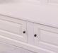 ansicht detail tueren gerahmte Garderobe mit ablagen 6 haken weiß