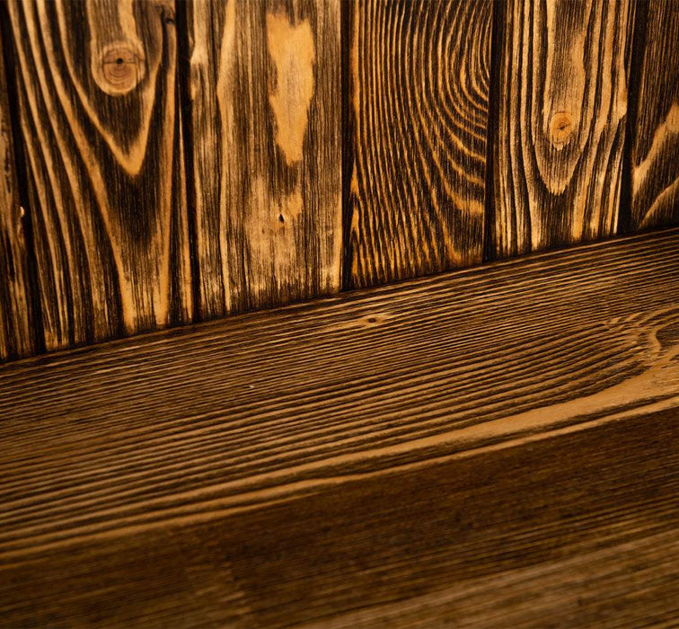 Geschirrschrank aus Massivholz | Küchenschrank | Vitrine | mit 6 Schiebetüren -