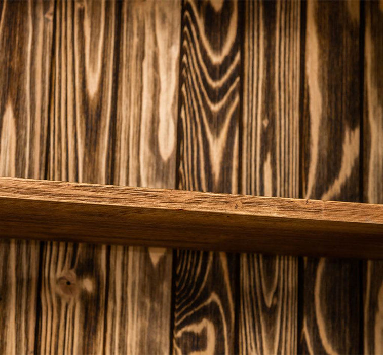 Geschirrschrank aus Massivholz | Küchenschrank | Vitrine | mit 6 Schiebetüren -