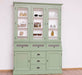 Geschirrschrank aus Massivholz mit Display | 2- teilig | Vitrinenschrank -