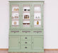 Geschirrschrank aus Massivholz mit Display | 2- teilig | Vitrinenschrank -
