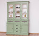 Geschirrschrank aus Massivholz mit Display | 2- teilig | Vitrinenschrank -