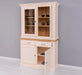 Geschirrvitrine aus Massivholz | 2 Schubladen | 4 Türen | 2- teilig -