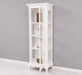 Vintage Vitrine aus Massivholz | Gläserschrank im Barockstil - Beige