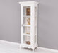 Vintage Vitrine aus Massivholz | Gläserschrank im Barockstil - Beige