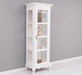 Vintage Vitrine aus Massivholz | Gläserschrank im Barockstil - Beige