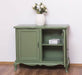 Geschwungenes Sideboard aus Massivholz im Vintage Stil - mit Doppeltür - Eiche - Flieder