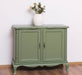Geschwungenes Sideboard aus Massivholz im Vintage Stil - mit Doppeltür - Eiche - Flieder