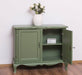 Geschwungenes Sideboard aus Massivholz im Vintage Stil - mit Doppeltür - Eiche - Flieder