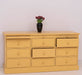 Große Landhauskommode mit neun Schubladen - Sideboard in verschiedenen Farben - Vintage Gelb