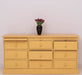 Große Landhauskommode mit neun Schubladen - Sideboard in verschiedenen Farben - Vintage Gelb