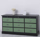 Große Landhauskommode mit neun Schubladen - Sideboard in verschiedenen Farben - Vintage Gelb