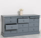 Große Landhauskommode mit neun Schubladen - Sideboard in verschiedenen Farben - Vintage Gelb