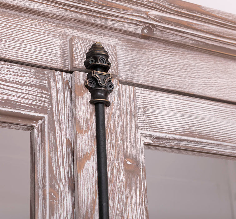 Großer Bücherschrank aus Massivholz mit externem Verschlusssystem | Vitrine | 4-türig