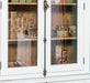 Großer Bücherschrank aus Massivholz mit externem Verschlusssystem | Wohnzimmerschrank