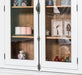Großer Bücherschrank aus Massivholz mit externem Verschlusssystem | Wohnzimmerschrank