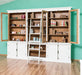 Großer Bücherschrank aus Massivholz mit externem Verschlusssystem | Wohnzimmerschrank