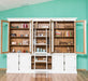 Großer Bücherschrank aus Massivholz mit externem Verschlusssystem | Wohnzimmerschrank
