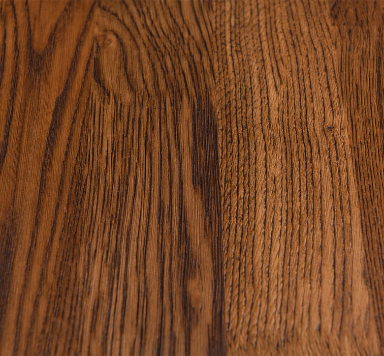 Großer Esstisch aus Massivholz mit Schublade - Tischplatte aus Eiche