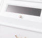 Großer Esszimmerschrank aus Massivholz mit Display und Kippfächern -