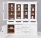 Großer Esszimmerschrank aus Massivholz mit Display und Kippfächern -