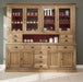 Großer Geschirrschrank aus Massivholz | Vitrine | 2-teilig | 8 Türen | 12 Schubladen -