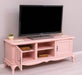 Großes Barock TV Sideboard mit 2 Türen - geschwungene Kommode - Taupegrau