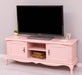 Großes Barock TV Sideboard mit 2 Türen - geschwungene Kommode - Taupegrau